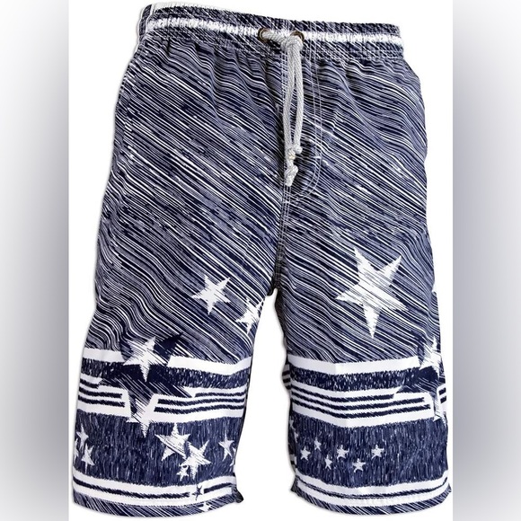 PREFER TO LIFE Men's Board Shorts Quick Dry Beach Bermuda Swimming Shorts - Picture 1 of 5